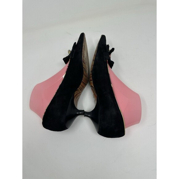 Paul Smith   suede  small hill  Shoes Black   Size  EU 38  pointy  elegant - Picture 6 of 15